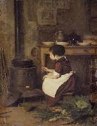 Pierre Edouard Frere Little Cook oil painting on canvas